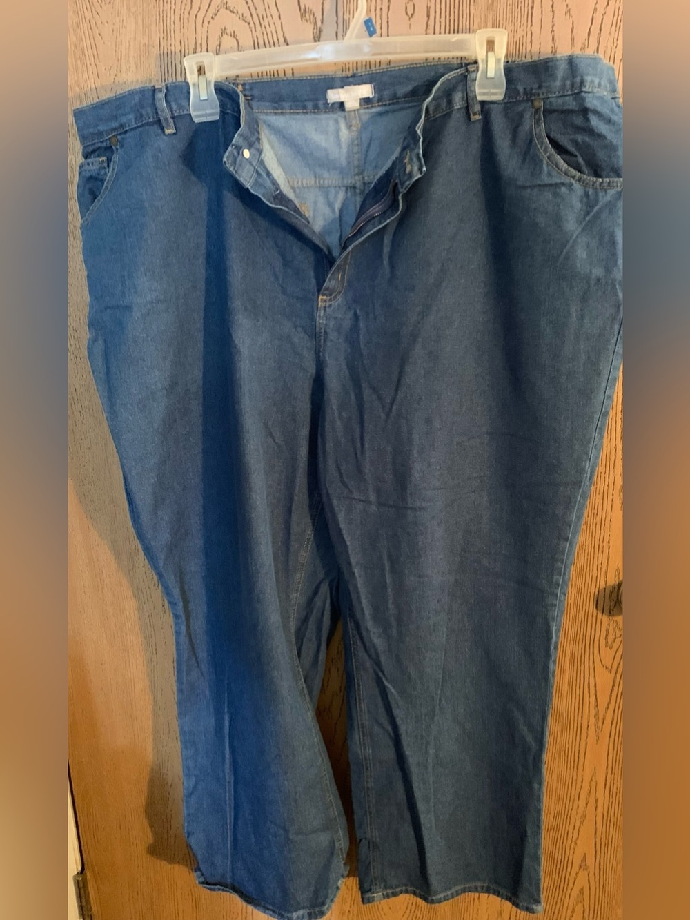 Women Within Wide Leg Elastic Side Waist Jean Capris